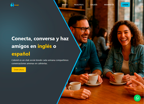 Captura de la página de Celemit